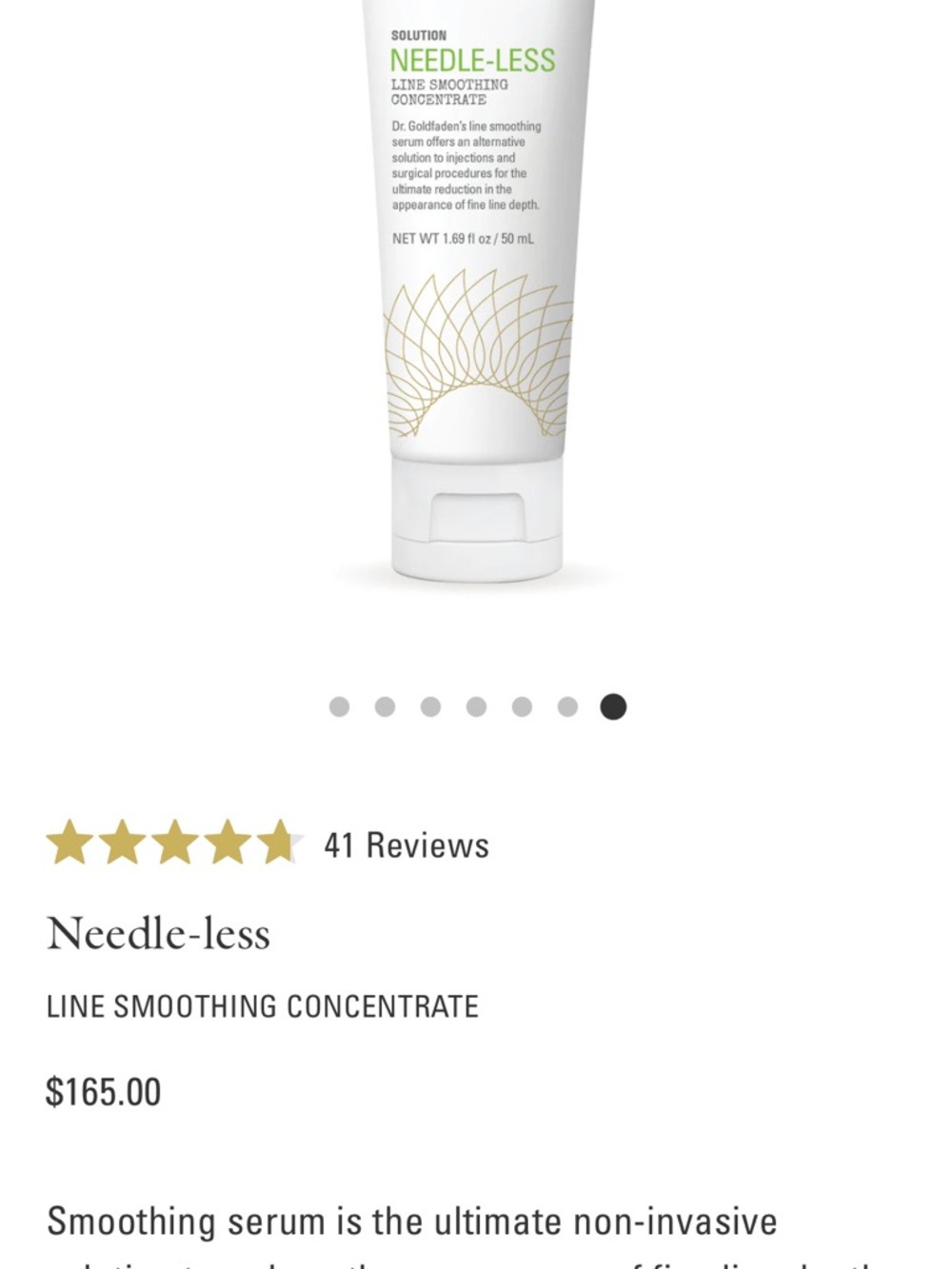 Brand new Unused Needle-less Line Smoothing Concentrate — White Face Serum